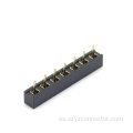 Encabezado femenino de 2.0 mm fila simple recta